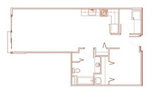Studio, 1 bath, 717 sqft, $2,085