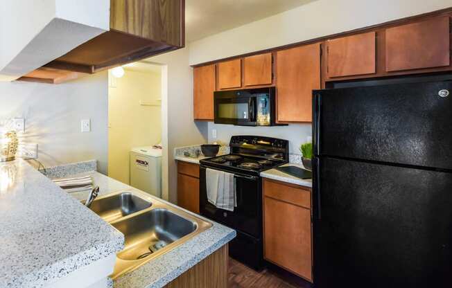 Model Kitchen at The Summit Apartments in Mesquite, Texas, TX