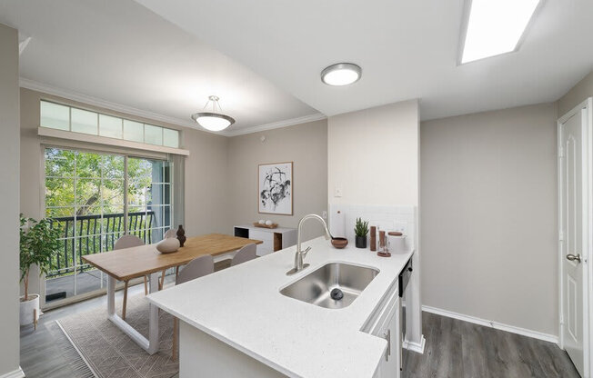 Model kitchen and dining room