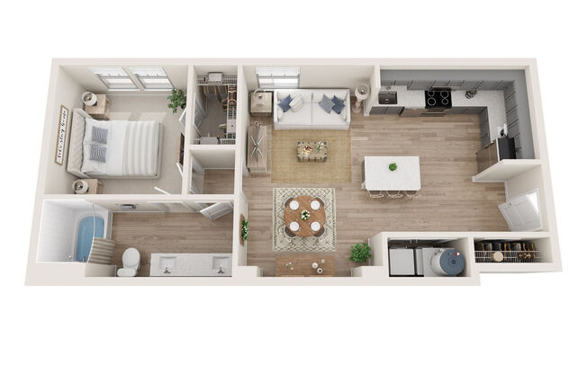 1 bed, 1 bath, 656 sqft, $1,011