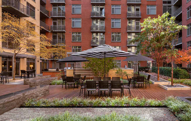 Photo of outdoor courtyard