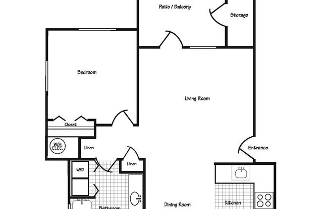 1 bed, 1 bath, 752 sqft, $1,295, Unit 3265-326