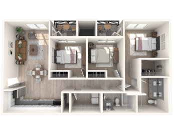 3 beds, 2 baths, 1,385 sqft, $2,518