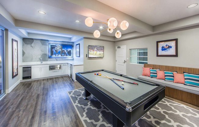pool table | Anaheim, CA Apartments | The Mix at CTR City