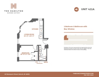 1 bed, 1 bath, 392 sqft, $1,435