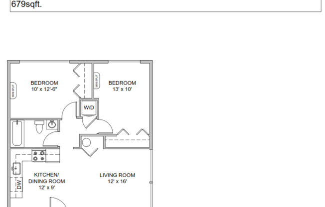 2 beds, 1 bath, 679 sqft, $2,150, Unit 56-6