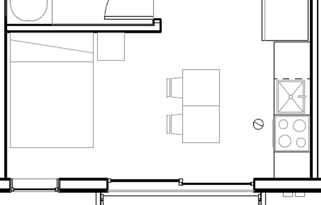 Studio, 1 bath, 319 sqft, $1,349, Unit 112