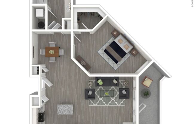 1 bed, 1 bath, 962 sqft, $2,720, Unit A-110