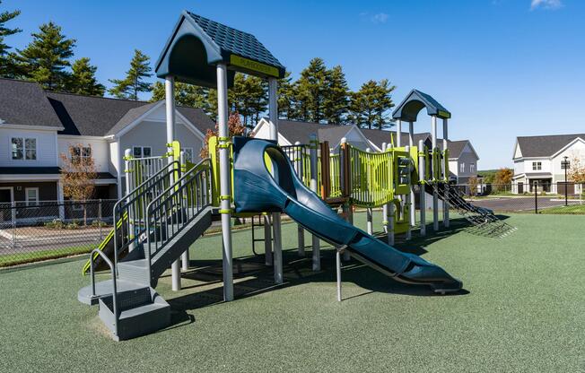 An on-site playground adds fun and convenience for residents with little ones.