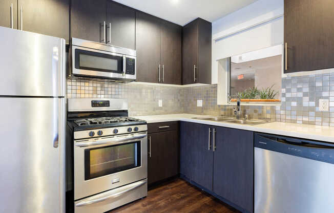 Kitchen with Stainless Steel Appliances