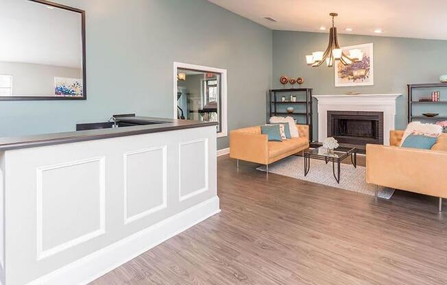 Fireplace Living at Bradford Pointe, Augusta, Georgia