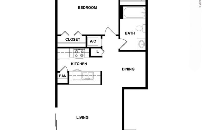 1 bed, 1 bath, 700 sqft, $939