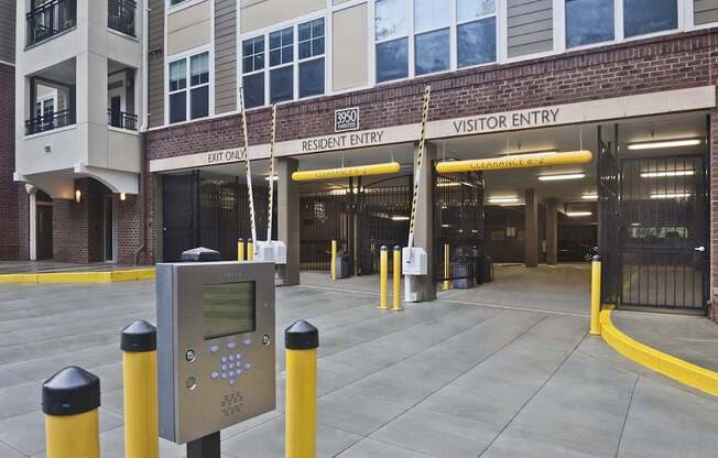 apartments for rent in raleigh nc - Marshall Park Gated parking deck