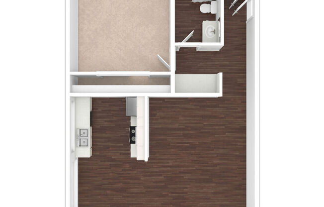 1 bed, 1 bath, 640 sqft, $2,240