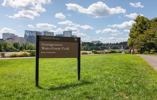 Jog, Bike or Relax at Georgetown Waterfront Park