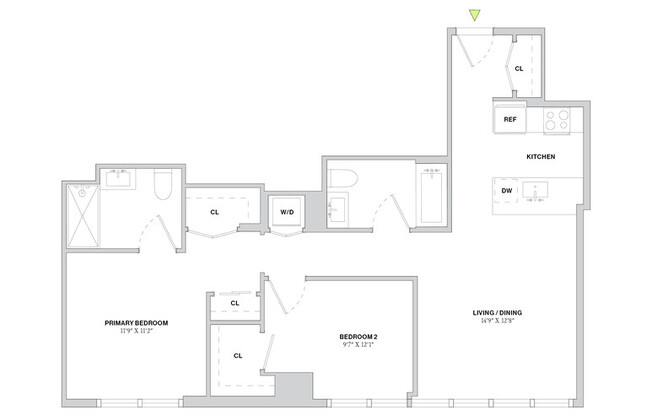 2 beds, 2 baths, $8,845, Unit 66F