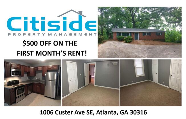 Beautiful 4 bed 2 bath located in the Heart of Atlanta!!---Special offer: Get $500 Off Your First Month’s Rent!