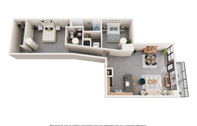 2 beds, 1 bath, 1,200 sqft, $1,645, Unit 312