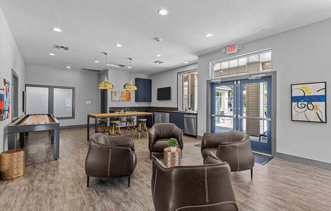a clubhouse with Crosspointe Apartments Clubhouse