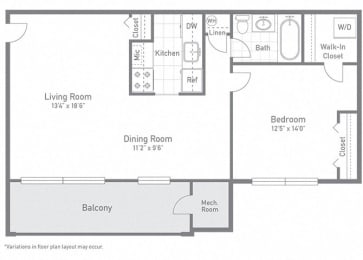 1 bed, 1 bath, 702 sqft, $2,115