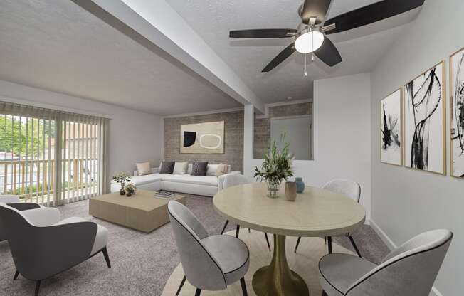 Elegant Dining Space at Millcroft Apartments and Townhomes, Milford