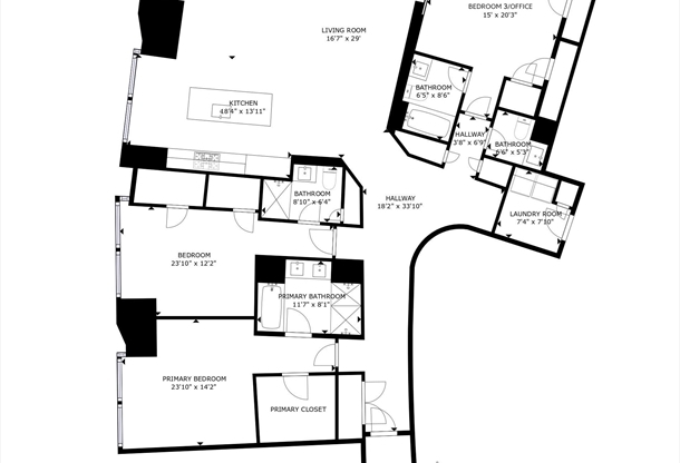 3 beds, 3.5 baths, 2,558 sqft, $30,000, Unit 4504