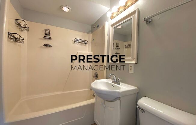 3 Bedroom • 1 Bathroom; open concept complete with kitchen, dining, & living space