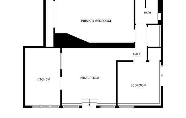 2 beds, 1 bath, 695 sqft, $2,550, Unit 1523 Broadway Unit C