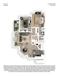 2 beds, 1 bath, 885 sqft, $1,681