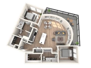 2 beds, 2 baths, 1,363 sqft, $4,025