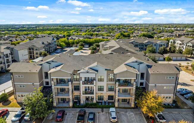 Drone View at Bridge at Southpark Meadows, Austin, Texas