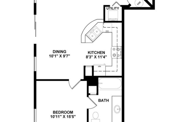 1 bed, 1 bath, 794 sqft, $1,469