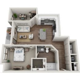 1 bed, 1 bath, 923 sqft, $1,615