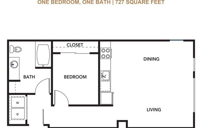1 bed, 1 bath, 727 sqft, $1,650, Unit 201-MFTE