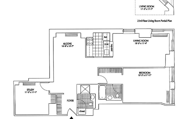 1 bed, 2 baths, 1,213 sqft, $6,901, Unit 19A