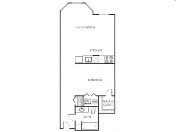 1 bed, 1 bath, 768 sqft, $1,535