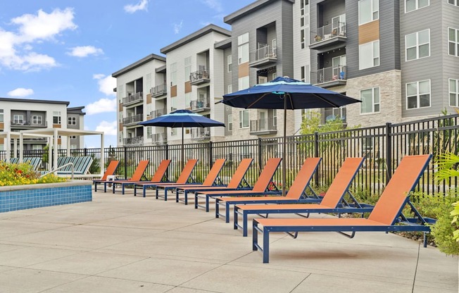 The Donovan Apartments in Lee's Summit, Missouri Poolside Patio