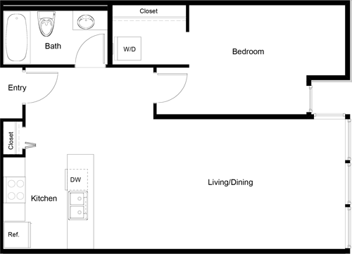 1 bed, 1 bath, 759 sqft, $2,511, Unit 412