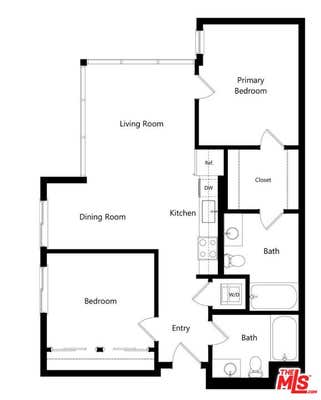 2 beds, 2 baths, 971 sqft, $4,752, Unit 205W
