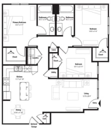 3 beds, 2 baths, 1,334 sqft, $2,613