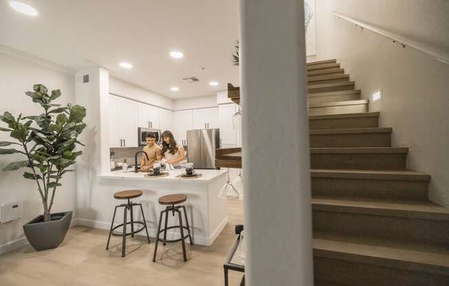 Staircase at Haven Townhomes at P83 in Peoria Arizona