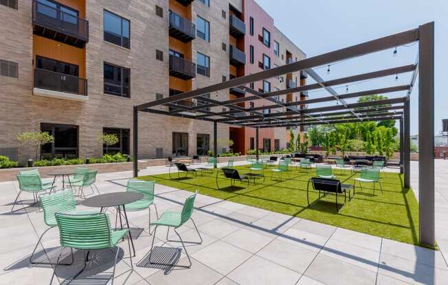 Courtyard at TREO Apartments, Cleveland, 44116