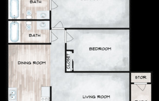 Spacious 1 and 2 bedroom homes in great location