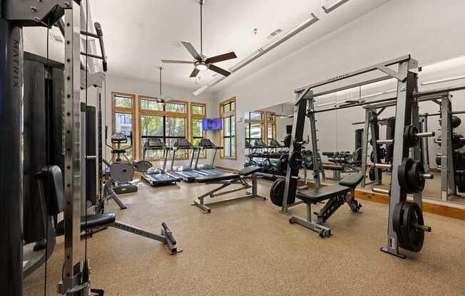 Gym at Bridge at Southpark Meadows, Austin