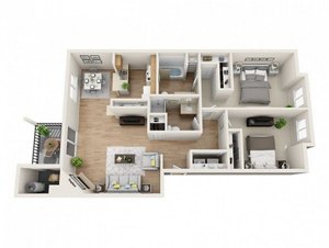 2 beds, 2 baths, 1,048 sqft, $1,864