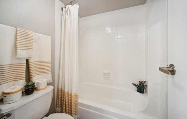 a bathroom with a tub and a sink and a toilet