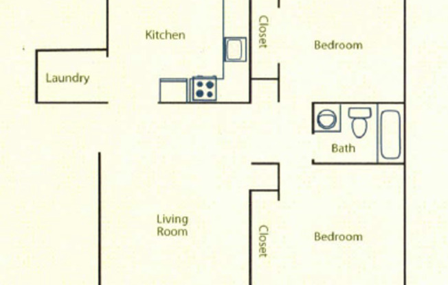 2 beds, 1 bath, 950 sqft, $1,450, Unit 215-I3