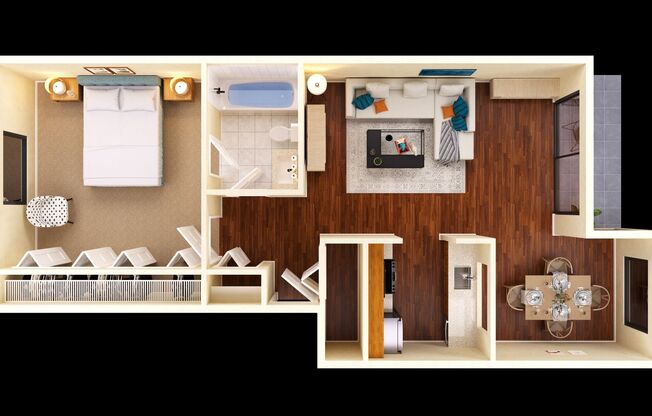 1 bed, 1 bath, 769 sqft, $1,300, Unit 31-09