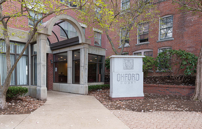 the front entrance of the court building