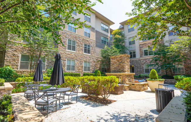 Courtyard with Fireplace